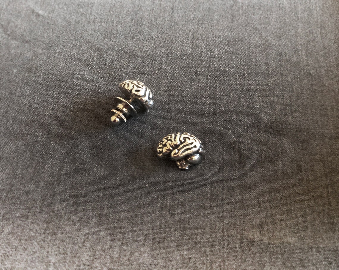 Anatomical Brain Pin Right Brained or Left Brained Uniquely Etsy