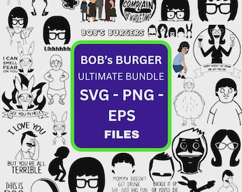Bobs Burgers svg bundle,Bob's Burgers,bob burgers,svg bundle,Louise Belcher,Svg For Cricut,Tina Belcher,tv show svg,Designs,cutfiles,Clipart