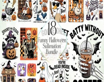 Funny Halloween PNG Sublimation Bundle: Spooky Designs, Trendy Womens Funny PNG, Dtf Sublimation ORIGINAL, Sarcastic Snarky Png, Funny Adult