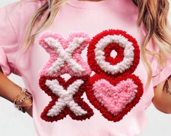 Hilo Xoxo PNG, San Valentín de moda PNG, San Valentín preppy PNG, Hilo San Valentín PNG, San Valentín Xoxo PNG, Camiseta retro de San Valentín PNG Descargar, Regalo