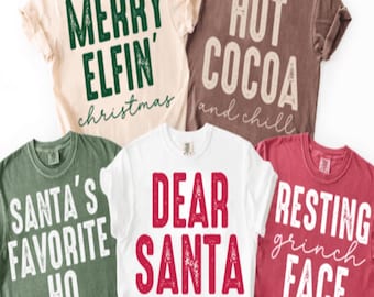 Trendy Christmas pNG bundle, Preppy Christmas PNG sVG, Christmas PNG, Funny Holiday Quotes PNG, Retro Distressed Holiday Shirt Design Merry.