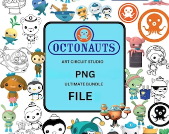 Oktanauten Png Mega, hohe Qualität Oktanauten Png,Octanauts Geburtstag Png,Octanauts Png Für Cricut,Octanauts Font, Instant Download, Anime Design