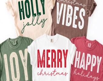 Trendy Christmas PNG Bundle, Christmas PNG, Retro Distressed Holiday Svg, Christmas Vibes Sublimation, Retro distressed holiday shirt design