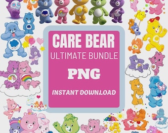 Caree Beaars png bundel, Caree Bearr SVG-bundel, Caree Bearrs png, Caree Bearr, enorme svg-bundel, Cricut Silhouette Cameo Care, png kinderkamerinrichting