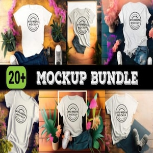Tshirt Mockup Bundle Fantastic JPG, Tshirt Mockup Bundle, Lifestyle Mockups, Trendy Shirt Mocks, Canvas T-Shirt mockup, Canvas Mockup Bundle