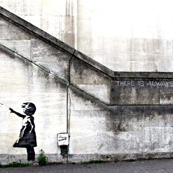 Banksy Custom Print 18x24 - There Will Always Be Hope / Balloon Girl