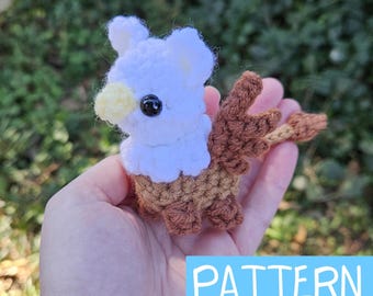Crochet pattern: Mini amigurumi griffin PDF