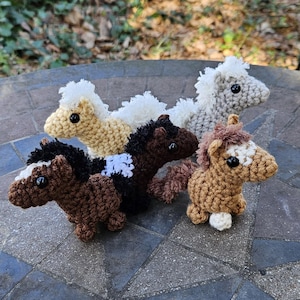 Mystery random amigurumi horse OOAK handmade mini plush