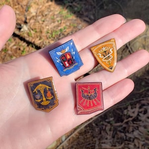 FFXIV City-state flag pins/magnets - Gridania, Limsa Lominsa, Ul&#39;dah, and Ishgard