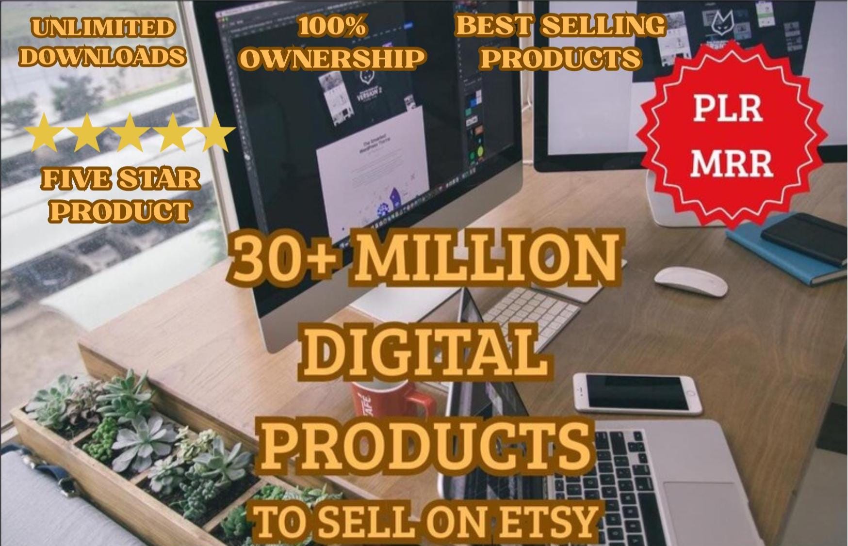 Digital Products 2026 Bundle PLR & MRR Rights - Etsy