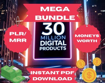 Pacote de produtos digitais PLR MRR: revenda e personalize