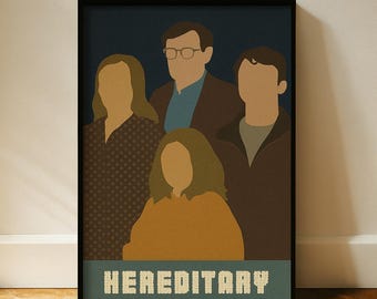 Hereditary Movie Poster: Minimalist Horror Film Art (Digital Download)