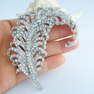 Austrian Crystal Heart Brooch Pin - Rhinestone Crystal Jewelry, 2.76 Inch, With Gift Box, Can Be Used As Pendant - View #10