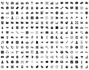 Pakiet Essential Line i Solid Icons | Interfejs użytkownika/doświadczenie użytkownika, Internet i urządzenia mobilne (natychmiastowe pobranie)