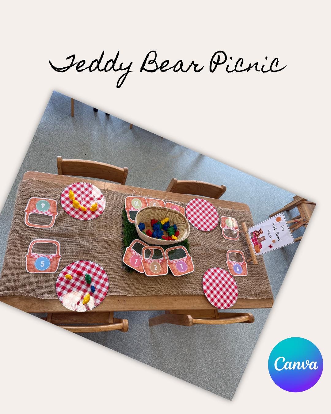 Teddy Bears Picnic | Numeracy Activity | Canva Resource - Etsy