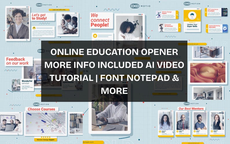 Editable Elearning Branding Kit | Photoshop Template for Video ...
