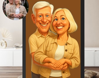 Personalisierte Karikatur Porträt | Custom Digital Art (Digitaler Download)