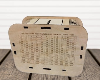 Laser Cut Files Piggy Bank Svg, Wooden Box Svg, Coin Bank Svg, Pig Svg, Money Bank, Money Box Laser Cut File, Piggy Bank Glowforge Files.