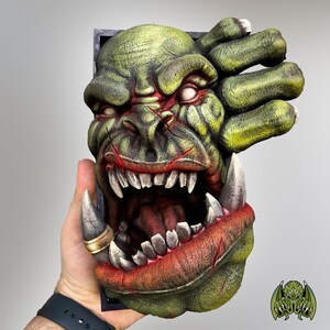 Orc Book Nook | Fantasy Booknook | Book Lovers | Bookworm Gifts | Bookish | 3D Printed | Fantasy Fans | Book Shelf Insert