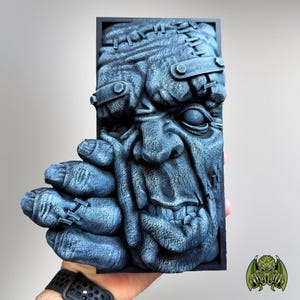 Frankenstein Monster Book Nook | Fantasy Booknook | Book Lovers | Bookworm Gifts | Bookish | 3D Printed | Fantasy Fans | Book Shelf Insert
