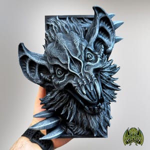 Rincón de libros de murciélagos / Rincón de libros de fantasía / Amantes de los libros / Regalos para ratones de biblioteca / Apasionado de los libros / Impresión 3D / Fanáticos de la fantasía / Inserto de estantería