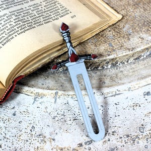 Fantasy Sword Bookmark 3D Printed | Book Lover Gift | DnD Accessory | Geek Gift | Bookish Gift | Unique Bookmark | Handmade | Fantasy Reader