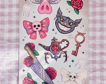 Sticker sheet - Alice Madness Returns