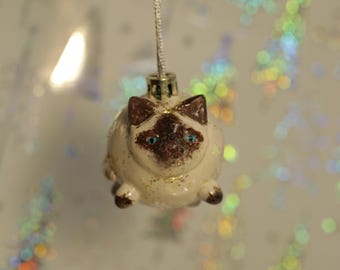 Personlig julgransprydnad för husdjur – rolig tecknad stil | Julkula gjord av foto | handgjord