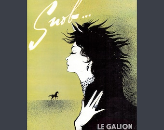 Impresión de arte de perfume francés vintage – Ilustración de Le Galion