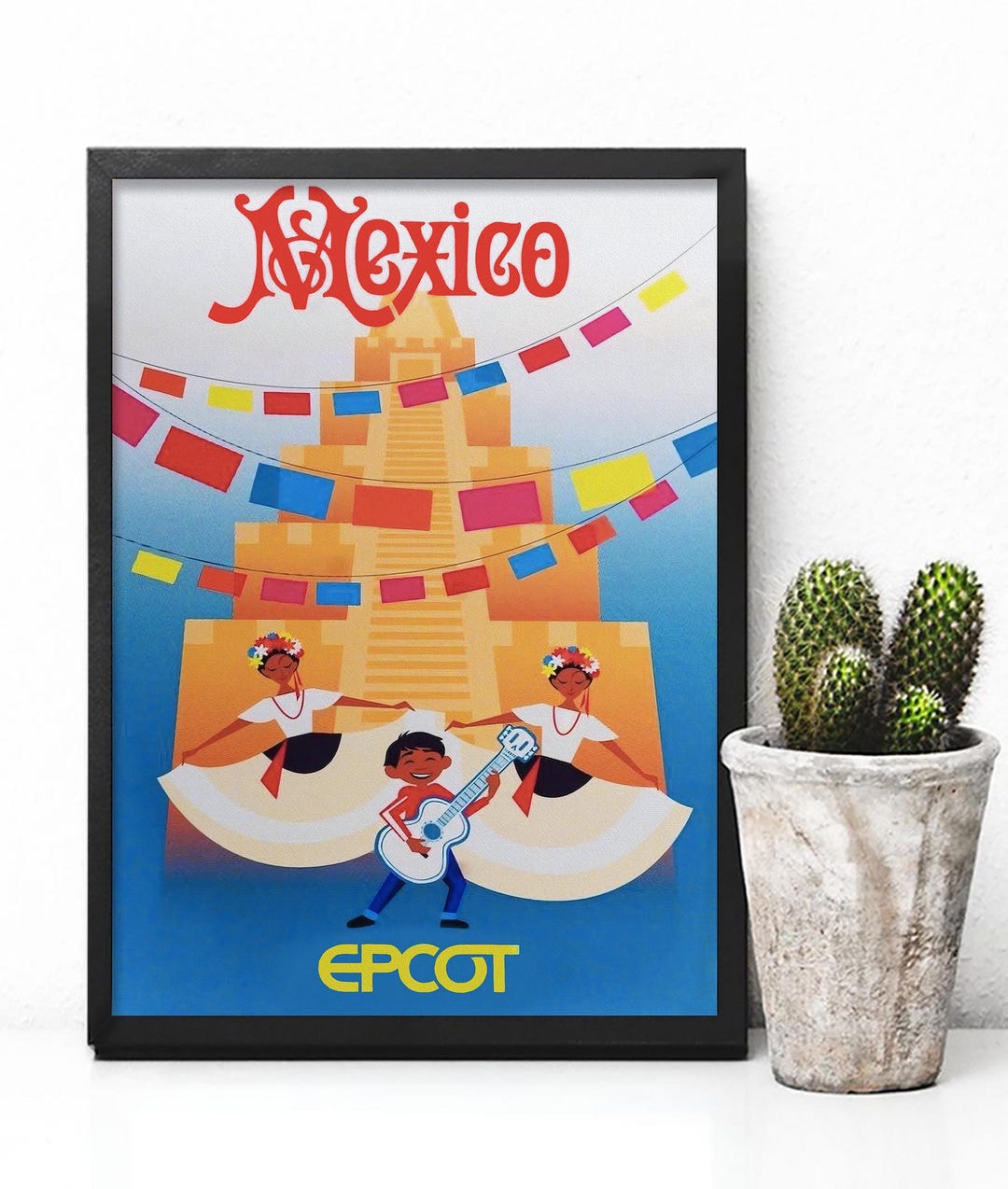 Mexico Culture Canvas, Mexican Traditional Dance Posters, Epcot Theme ...