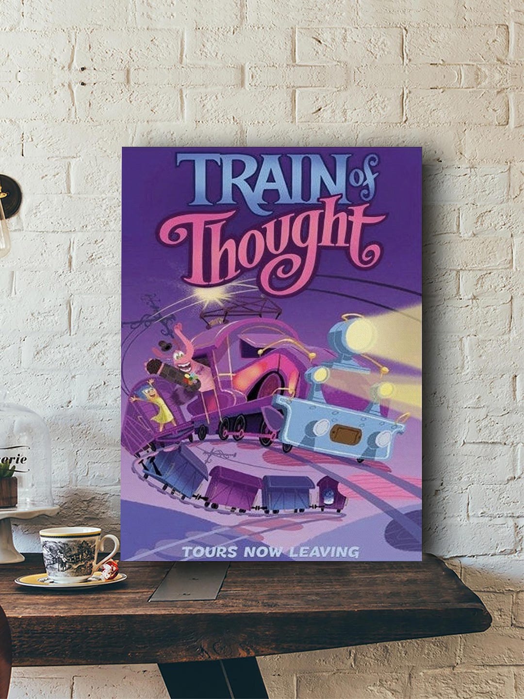 Inside Out Train of Thought Poster, Pixar Movie Fan Wall Art, Gift for ...