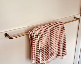 Brass Towel Rail - Handmade - Towel Rack - custom order
