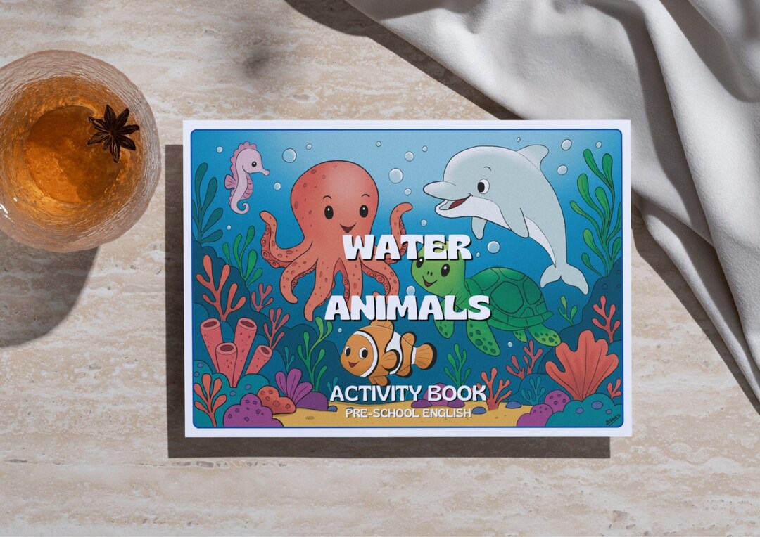 Printable Ocean Animals Activity Book – Kids Coloring Pages (PDF ...