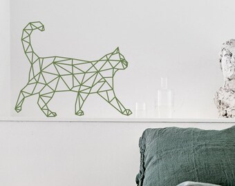 Chat Geometrique Etsy