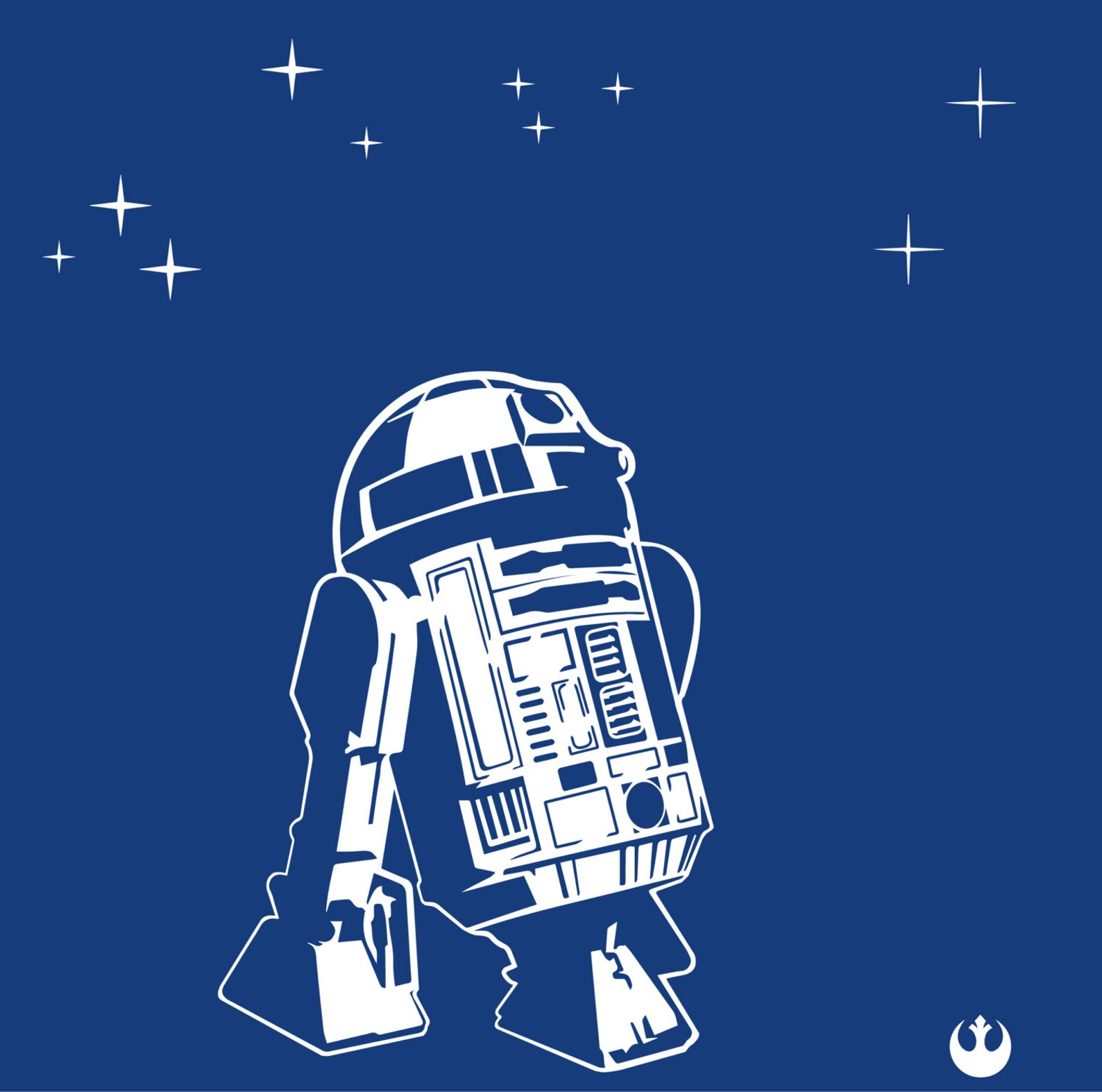 Star Wars WALL DECAL R2d2 Droid Decal. Rebellion Droid. With Etsy