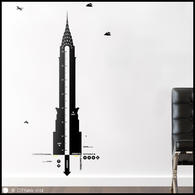 KID decal Chart Height Growth from the Chrysler Building in image 1