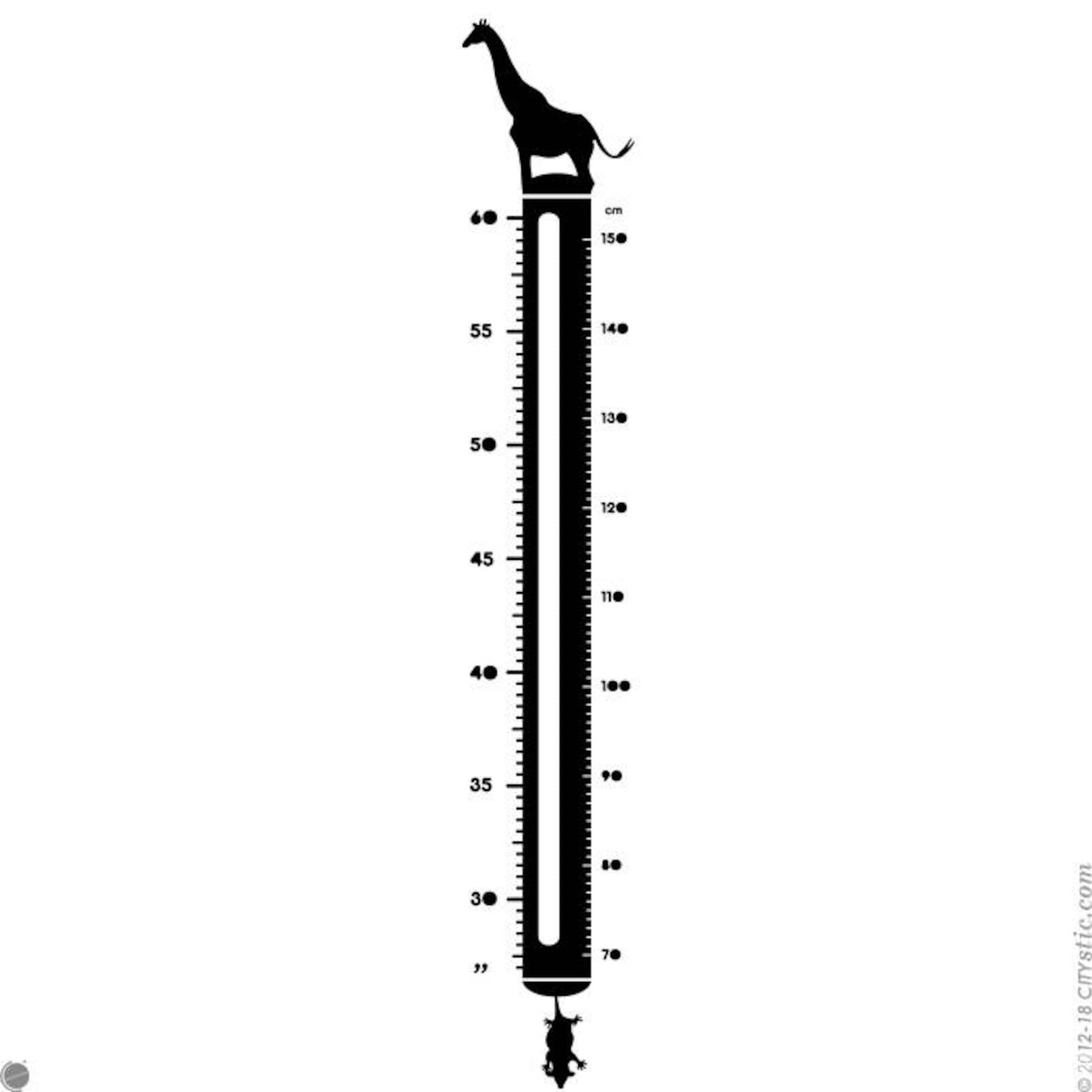 KIDS WALL DECAL Metric Feet Child Growth Height Chart Etsy