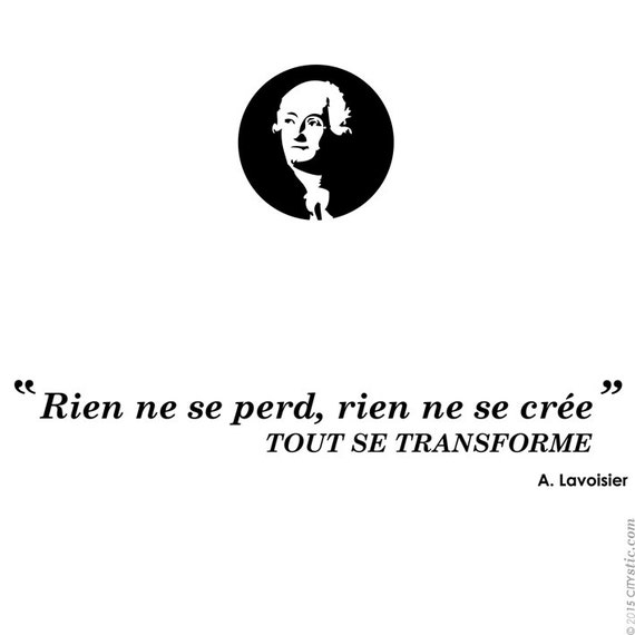 Sticker Citation Lavoisier Rien Ne Se Perd Rien Ne Se Etsy France