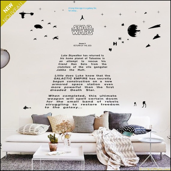 star wars opening crawl wall decal