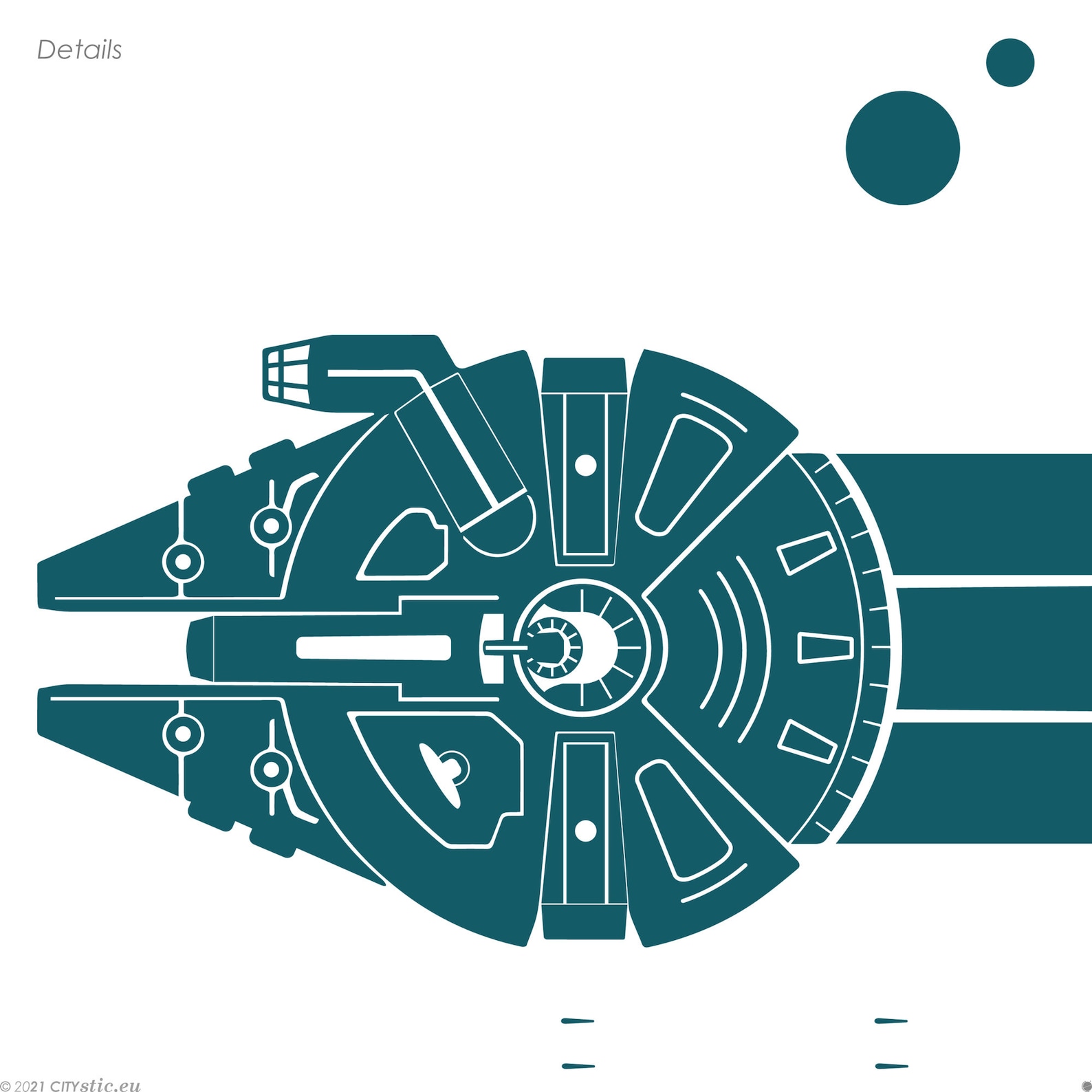 Star Wars Car Decal Falcon Car Decal Millenium Falcon Etsy