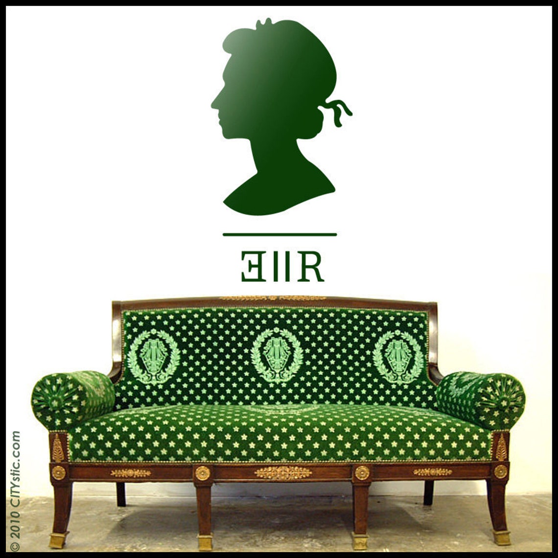 UK Wall Decal New Size and Cheaper Queen Elizabeth 2 Etsy