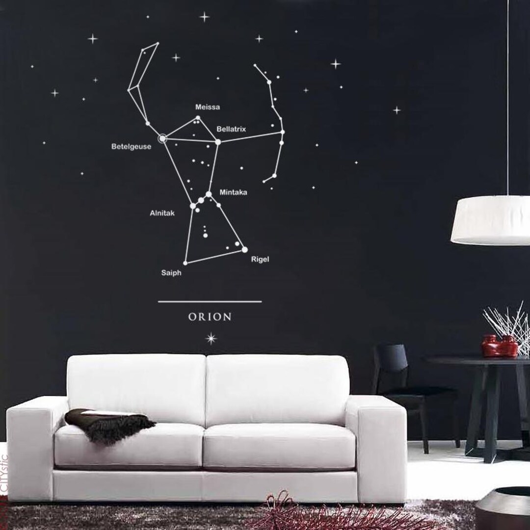 Orion Constellation Wall Decal: Star Names, Archer Design - Etsy