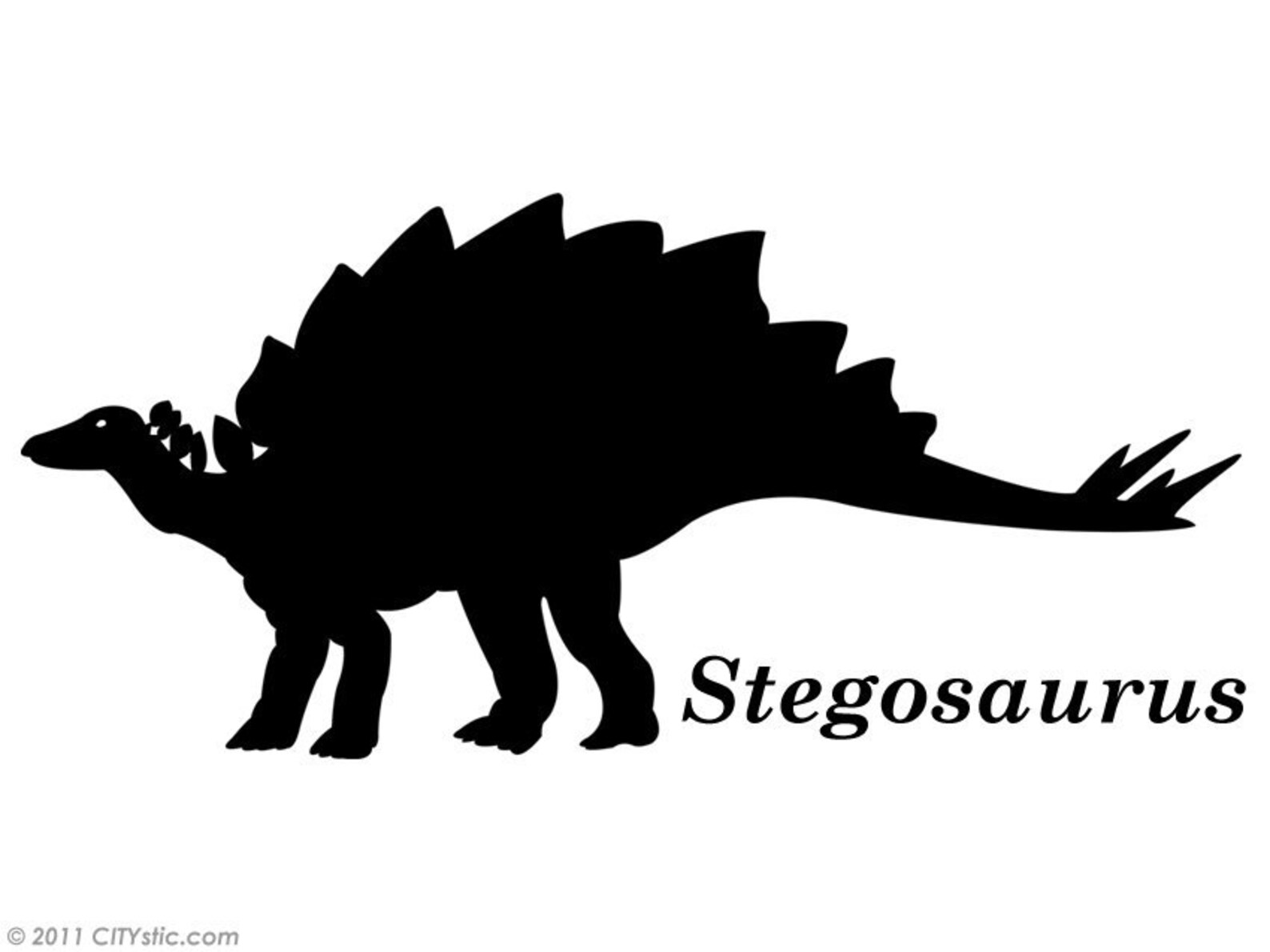 Autocollant Mural Dinosaure Stegosaurus Aquarelle - Décor Amovible En Vinyle 3D