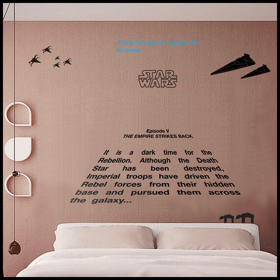 star wars opening crawl wall decal