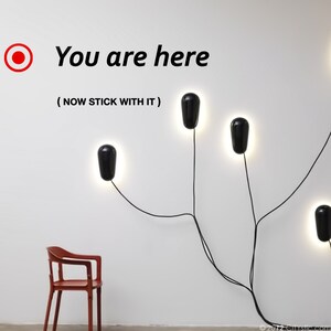 GRAFISCH - You Are Here-locatiezoeker zoals op stadsplattegronden, blijf erbij - MUURSticker