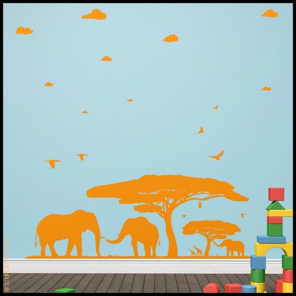 Giraffe Family Decal Etsy