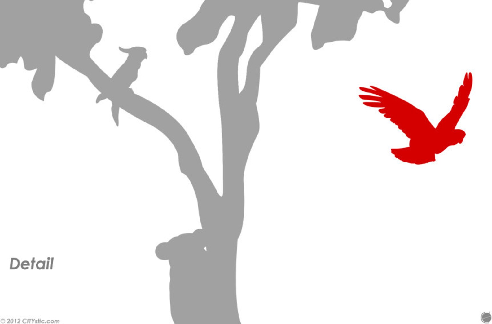 SPECIAL BICOLOR Gum Tree Wall Decal Gum Tree eucalyptus Etsy