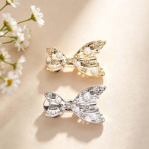 Unique Pearl Rhinestone Waist Tightener, No Sew Adjustable Jean Button, Detachable Pants Waist Reducer, Handmade Style Fit Fix