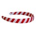 no1ditr reviewed Red and White Striped Woven Headband - Valentines Day - 4th of July - Christmas Headband - Memorial Day - Veterans Day