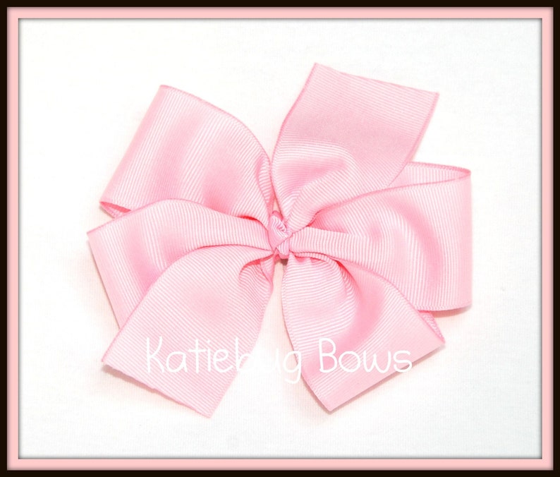 Solid Pinwheel Bow Lot  Pick 3 Extra Large Hair Bows  image 2